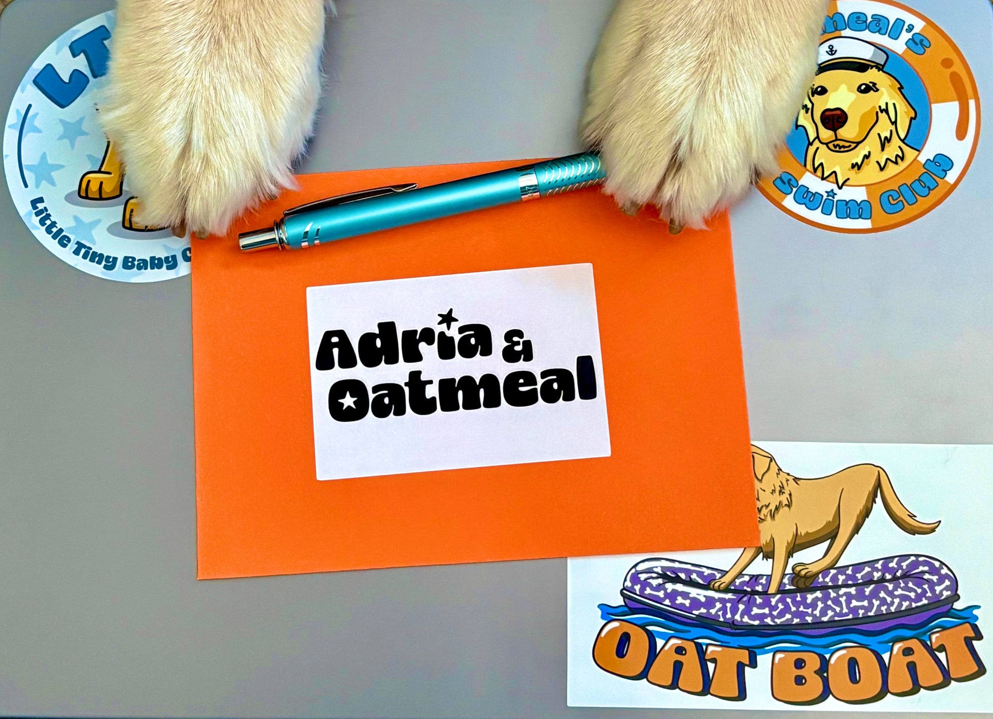 Personalized Hand Written Note from Adria & Oatmeal