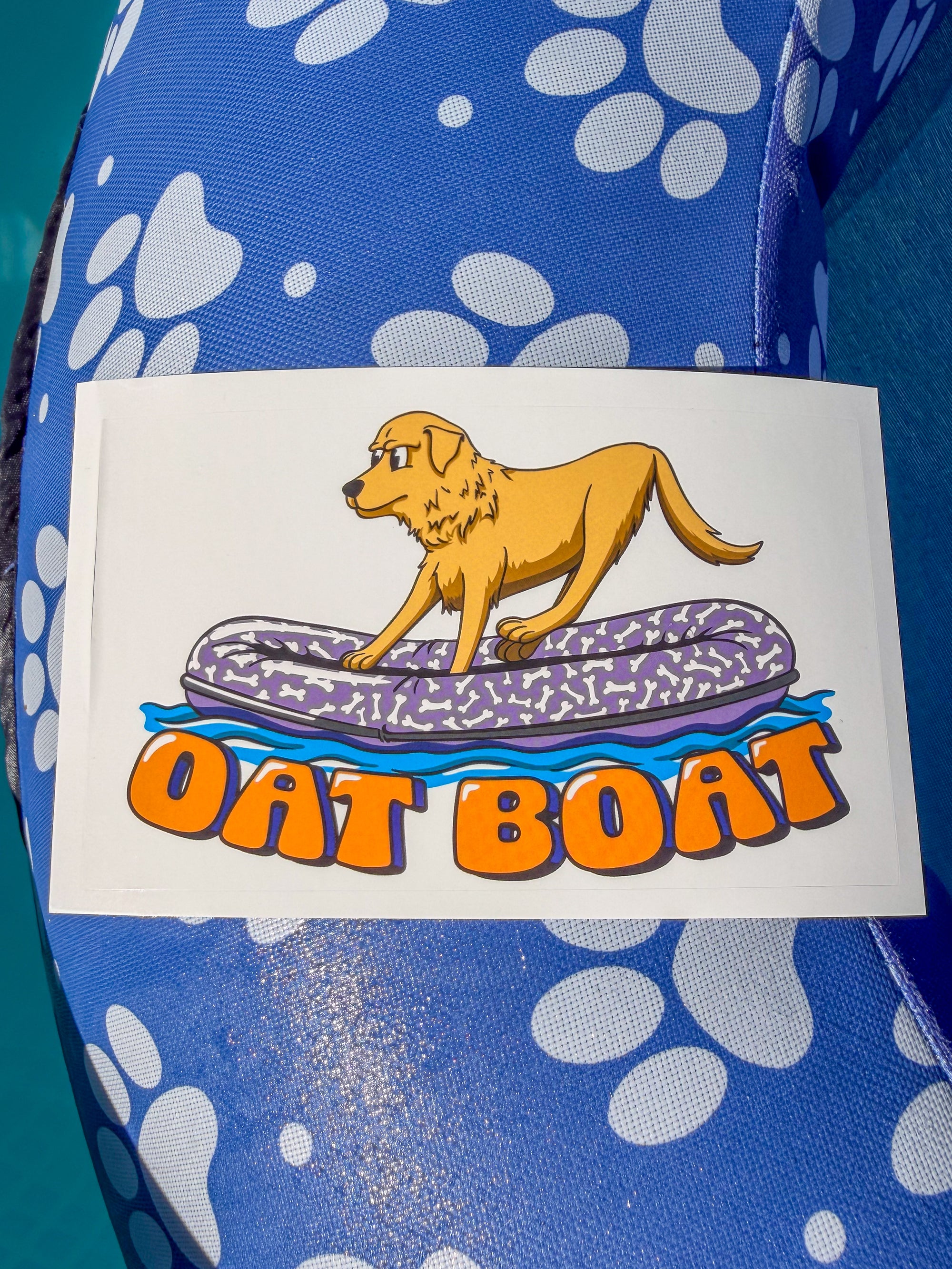 Oat Boat Vinyl Sticker