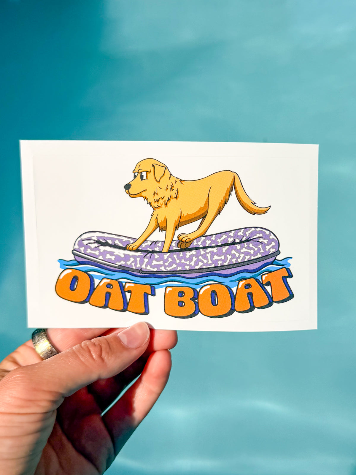 Oat Boat Vinyl Sticker
